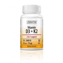 Vitamin D3 + K2 x 30cps Zenyth