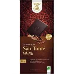 Ciocolata amaruie Bio cu 95% cacao São Tomé x 80g Gepa