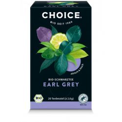 Ceai negru bio Earl Grey, 20 pliculete a 2g/40g Choice