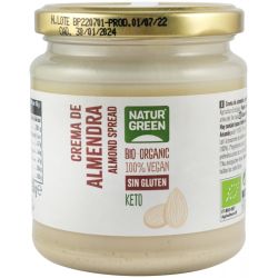 Crema tartinabila bio de migdale, fara glutenc 250g Natur Green