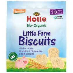 Biscuiti, din spelta, mica ferma, pentru copii, +10 luni,bio,100g Holle