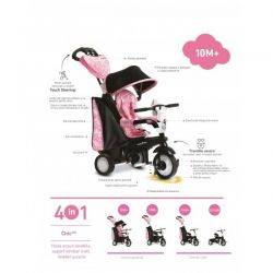 Tricicleta Smart Trike Chic Pink 4 in1